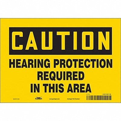 Safety Sign 7 inx10 in Vinyl