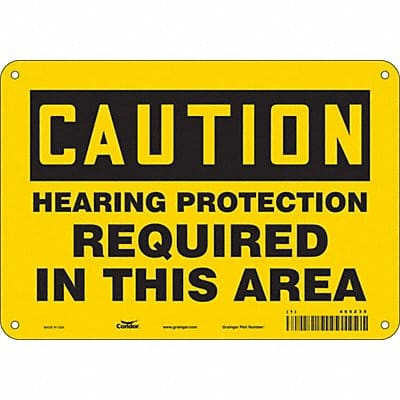 Safety Sign 7 inx10 in Polyethylene