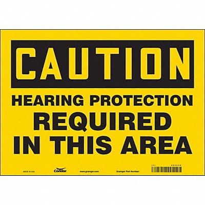 Safety Sign 10 inx14 in Vinyl