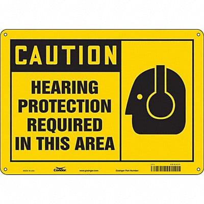 Safety Sign 10 inx14 in Aluminum