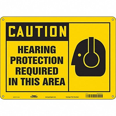 Safety Sign 10 inx14 in Polyethylene