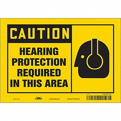 Safety Sign 7 inx10 in Vinyl