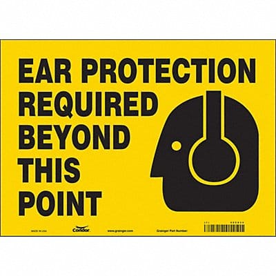 Safety Sign 10 in x 14 in Vinyl