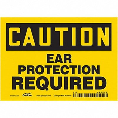 Safety Sign 5 inx7 in Vinyl