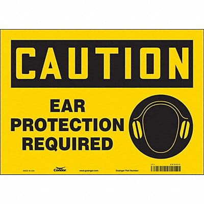 Safety Sign 10 in x 14 in Vinyl