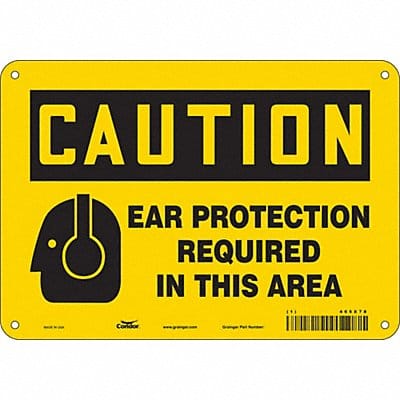 Safety Sign 7 in x 10 in Vinyl