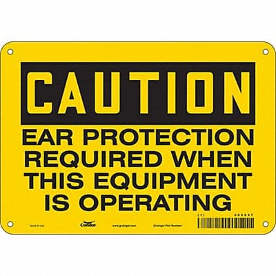 Safety Sign 7 in x 10 in Polyethylene