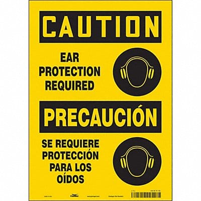 Safety Sign 14 in x 10 in Vinyl