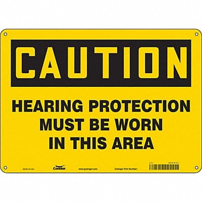 K0282 Safety Sign 10 inx14 in Polyethylene