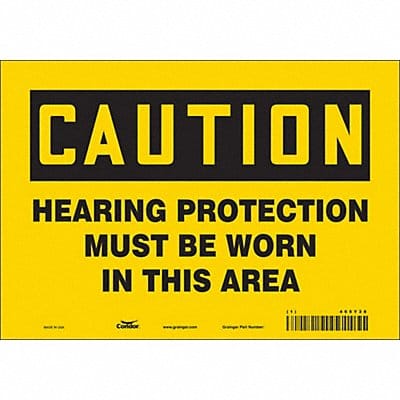 K0282 Safety Sign 7 inx10 in Vinyl