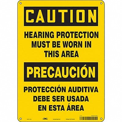 Safety Sign 14 inx10 in Polyethylene