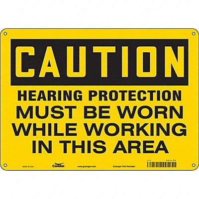 Safety Sign 10 inx14 in Aluminum