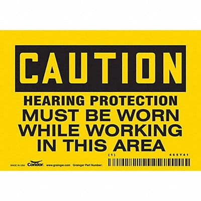 Safety Sign 3.5in x 5in Vinyl