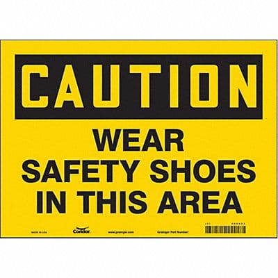 Safety Sign 10 in x 14 in Vinyl