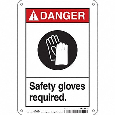 K0621 Safety Sign 10 in x 7 in Aluminum