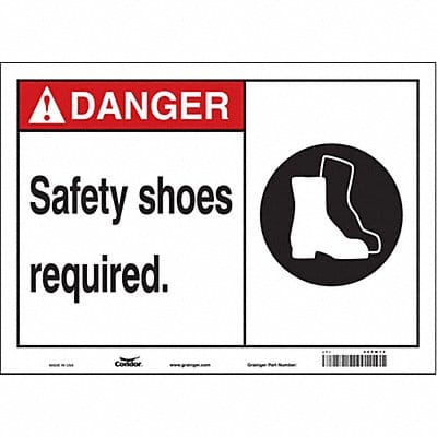 Safety Sign 10 in x 14 in Vinyl