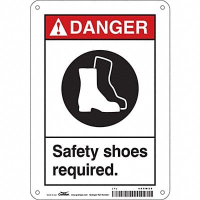 Safety Sign 10 inx7 in Aluminum