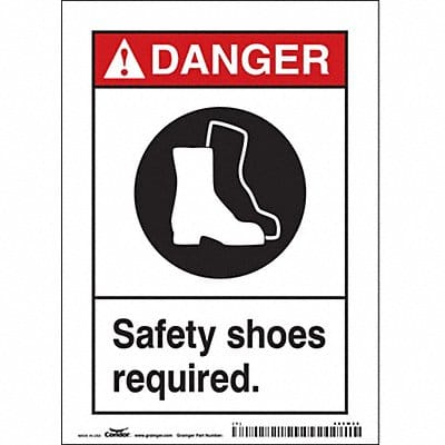 Safety Sign 7 in x 5 in Vinyl