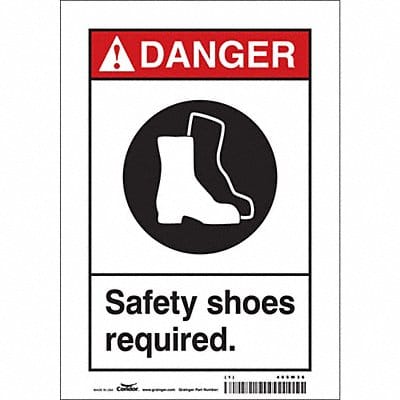 Safety Sign 10 in x 7 in Vinyl