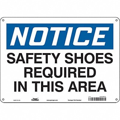 K0667 Safety Sign 10 in x 14 in Aluminum