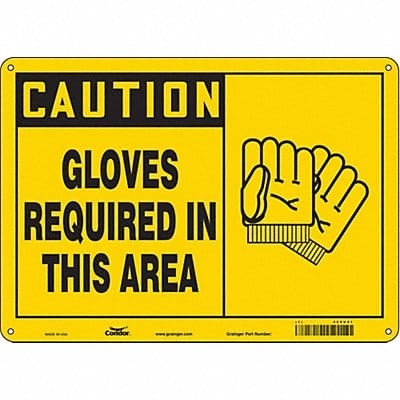 Safety Sign 10 inx14 in Polyethylene