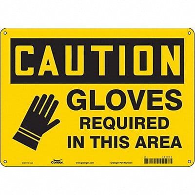 Safety Sign 10 inx14 in Aluminum