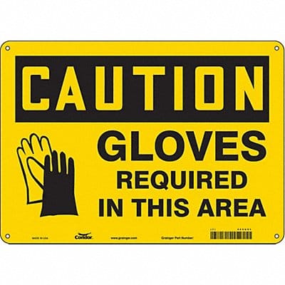 Safety Sign 10 inx14 in Aluminum