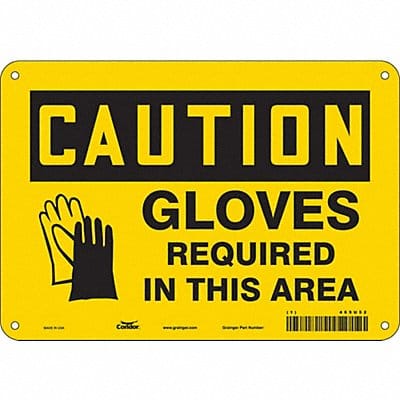 Safety Sign 7 in x 10 in Polyethylene