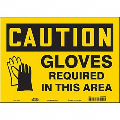 Safety Sign 10 in x 14 in Vinyl