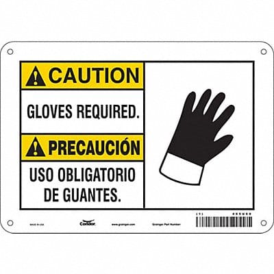 Safety Sign 7 inx10 in Polyethylene