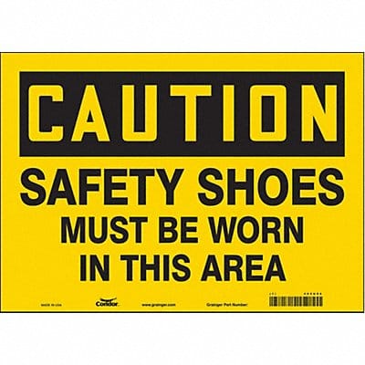 K0424 Safety Sign 10 inx14 in Vinyl