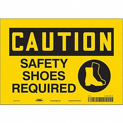 Safety Sign 7 inx10 in Vinyl