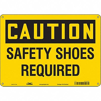 Safety Sign 10 in x 14 in Aluminum