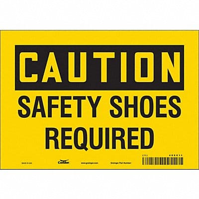 Safety Sign 7 in x 10 in Vinyl