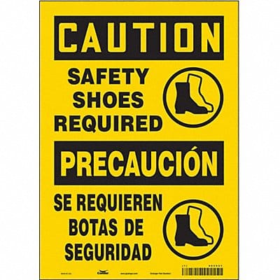 Safety Sign 14 inx10 in Vinyl