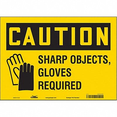 Safety Sign 10 in x 14 in Vinyl