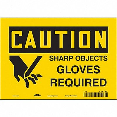 Safety Sign 7 inx10 in Vinyl