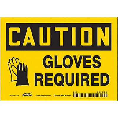 K0413 Safety Sign 5 inx7 in Vinyl