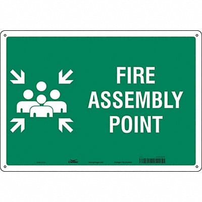 Safety Sign 14 in x 20 in Aluminum