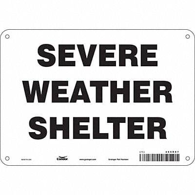 Safety Sign 7 in x 10 in Aluminum