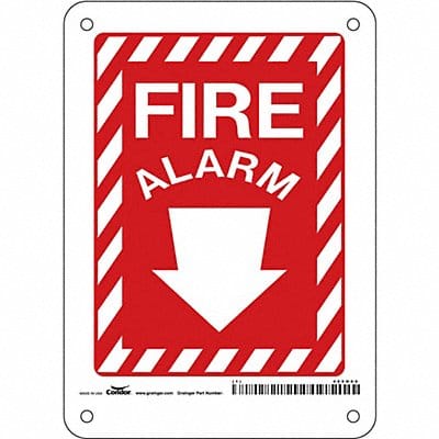 Safety Sign 7 in x 5 in Aluminum