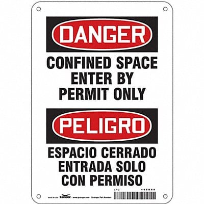 J6917 Safety Sign 10 inx7 in Aluminum