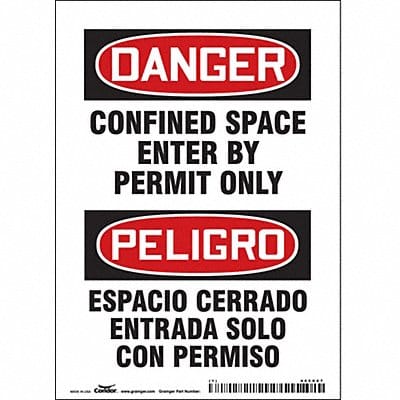 J6917 Safety Sign 7 in x 5 in Vinyl