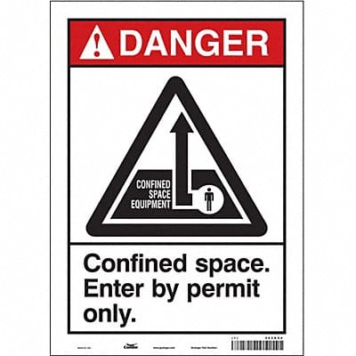 Safety Sign 14 inx10 in Vinyl