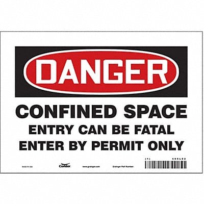 Safety Sign 7 inx10 in Vinyl