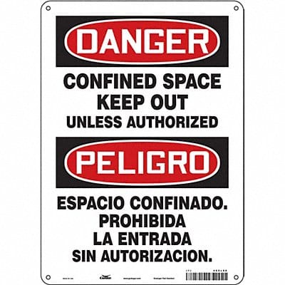 Safety Sign 14 inx10 in Aluminum