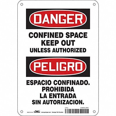 Safety Sign 10 inx7 in Polyethylene