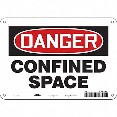 Safety Sign 7 inx10 in Polyethylene