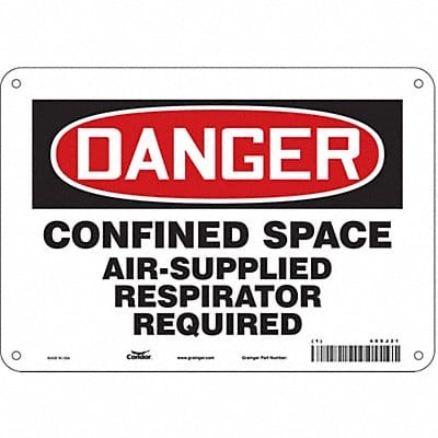 Safety Sign 7 in x 10 in Aluminum