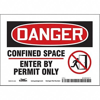 Safety Sign 5 inx7 in Vinyl